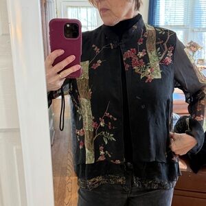 Citron Black Sheer Blouse